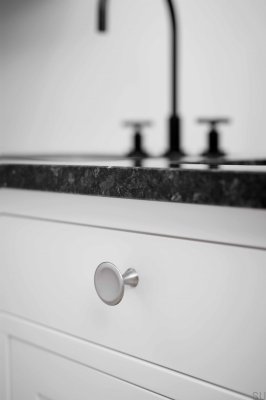 Bell 42 Metal Silver Furniture Knob