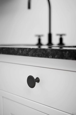 Bell 42 Metal Furniture Knob Matte Black