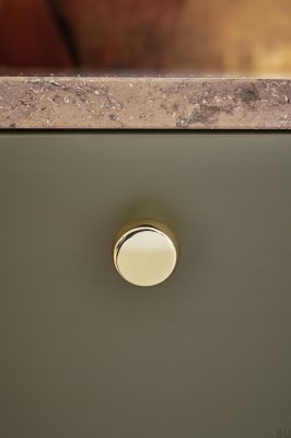 Furniture knob Autumn 28 Metal Gold Polished