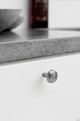 Furniture knob Autumn 36 Metal Silver