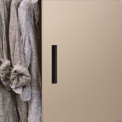 Cubic Black recessed furniture handle