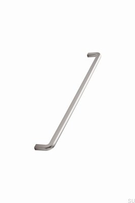 Compact 320 Metal Silver Elongated Furniture Handle