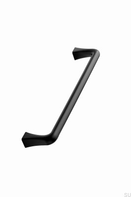 Concave 160 elongated furniture handle Metal Black Matt