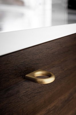 Luck 32 Metal Furniture Knob Brushed Gold