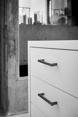 Torch 160 Metal Anthracite Brushed Elongated Furniture Handle