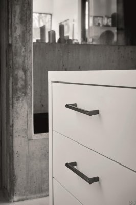 Torch 160 Metal Matt Black Elongated Furniture Handle