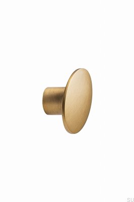 Furniture knob Dome W/O-Ring 49.8 Metal Brushed Gold