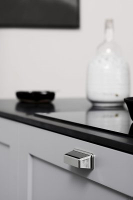 Equester Cup 64 Metal Shell Furniture Handle Silver Nickel Plated