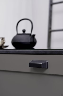 Equester Cup 64 Metal Matt Black Shell Furniture Handle