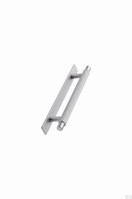 Manor Back 128 Metal Silver Elongated Furniture Handle