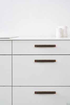 Manor Back 192 Metal Antique Gold Elongated Furniture Handle