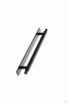 Manor Back 192 Metal Matt Black Elongated Furniture Handle