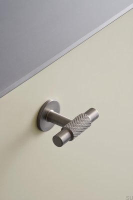 T-Bar Manor T 54 Metal Silver Furniture Knob