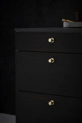 Manor Round 30 Metal Gold Furniture Knob