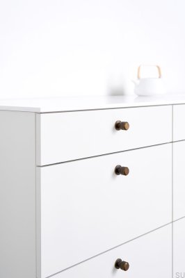 Manor Round 30 Furniture Knob Metal Antique Gold