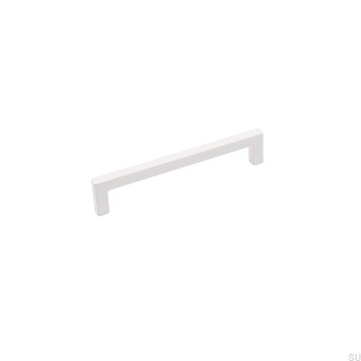 Oblong furniture handle 0143 128 Matt white