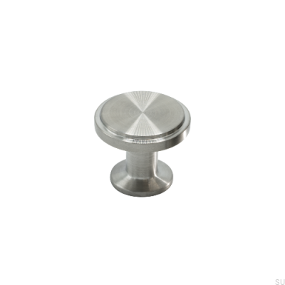 Uno Brushed Steel Furniture Knob