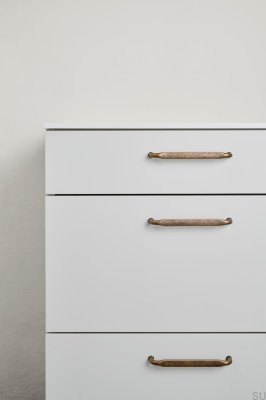 Gate 160 Metal Antique Gold Elongated Furniture Handle