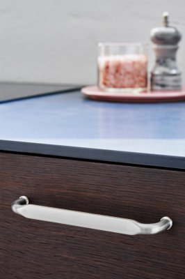 Gate 160 Metal Silver Elongated Furniture Handle