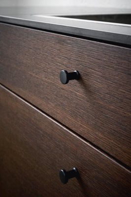 Gate 18.2 Metal Matte Black Furniture Knob