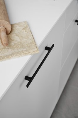 Long furniture handle Transit 160 Metal Black Mat