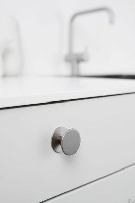 Orbit 35.8 Metal Silver Furniture Knob