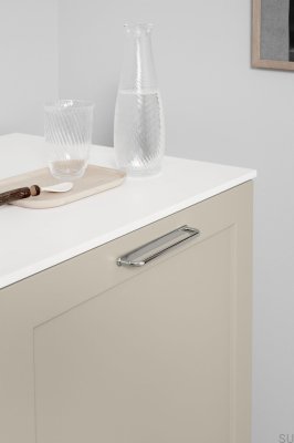 D-Lite 160 Metal Nickel-Plated Elongated Furniture Handle