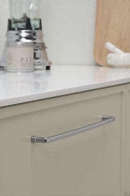 Equester 320 Metal Nickel-Plated Elongated Furniture Handle