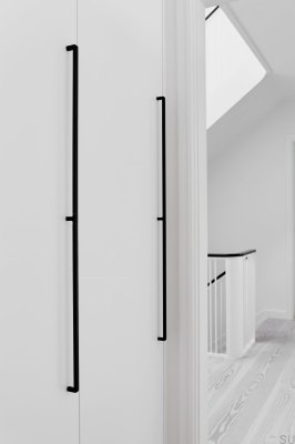 Mango 2x544 Aluminum Matt Black Furniture Handle