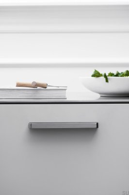 Guild 160 Metal Anthracite Brushed Elongated Furniture Handle