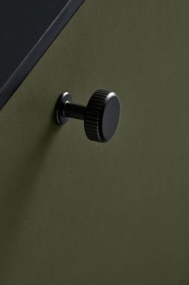 Furniture knob Villa Round 30 Metal Gun-Metal