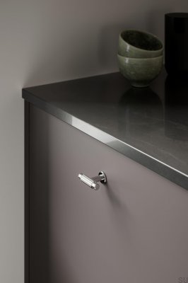 T-Bar Villa T 50 Furniture Knob Metal Silver Chrome