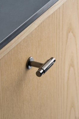 T-Bar Villa T 50 Furniture Knob Metal Black Nickel Plated