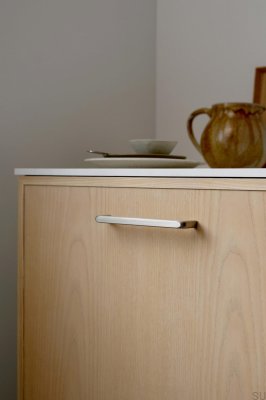 Unify 160 Metal Silver Elongated Furniture Handle
