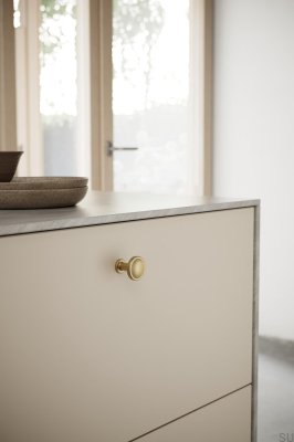 Chateau 30 Metal Furniture Knob Brushed Gold