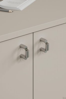 Furniture knob Break 32 Metal Chrome