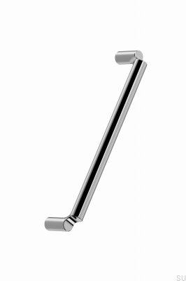 Break 160 Metal Silver Chrome Elongated Furniture Handle