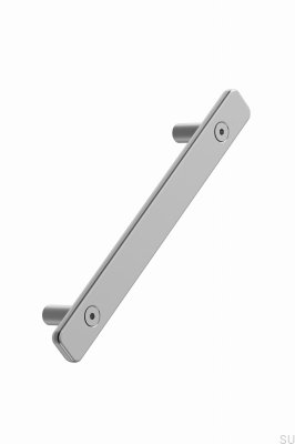 Tool 128 Metal Silver Elongated Furniture Handle