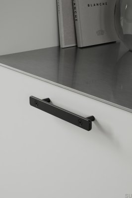 Tool 128 Metal Matt Black Elongated Furniture Handle
