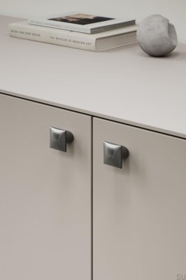 Flow 16 Metal Gun-Metal Furniture Knob