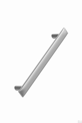 Flow 160 Metal Silver Elongated Furniture Handle
