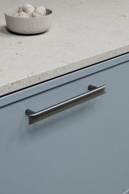 Flow 160 Metal Gun-Metal Elongated Furniture Handle