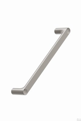 Punto 160 elongated furniture handle, metal, nickel-plated, matt