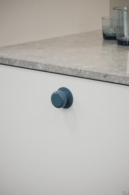 Colette 16 Metal Blue Furniture Knob