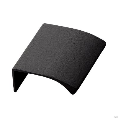 Edge Straight 40 Aluminum Furniture Handle Matte Black Brushed