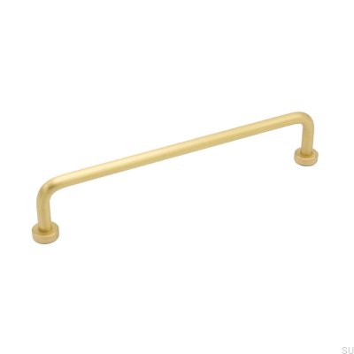 Lounge 160 Brass Gold Brushed Elongated Furniture Handle