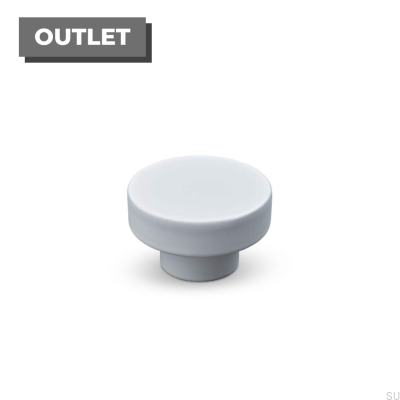 Vasto 34 Metal Furniture Knob, Matt White