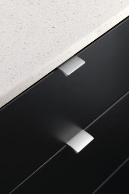 Edge Straight 40 Aluminum Silver Furniture Handle