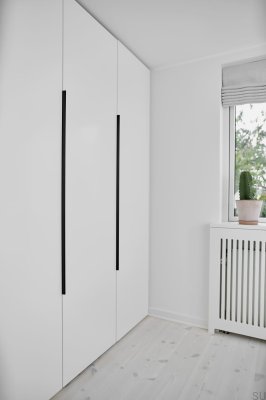 Edge Straight 1200 Aluminum Furniture Handle Matte Black Brushed