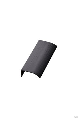 Edge Straight 100 Aluminum Furniture Handle Matte Black Brushed